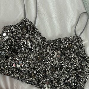 Sequin EXPRESS Crop Top